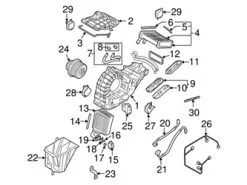 Genuine Porsche 95557208301 Heater Blend Door Actuator; Rear Left - Porsche | 95557208300
