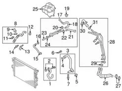 Genuine Porsche 95810604000 Expansion Tank/Coolant Reservoir Hose - Porsche