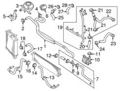 Genuine Porsche 95810640500 Engine Coolant Recovery Tank Bracket - Porsche