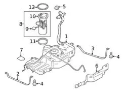 Genuine Porsche 95B919673 Fuel Tank Sending Unit - Porsche