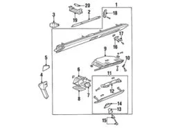 Genuine Porsche 96455292500 Instrument Panel Ashtray; Lower - Porsche