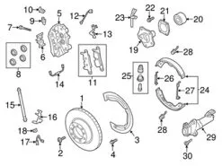Genuine Porsche 99135294601 Brake Pad Set; Rear - Porsche