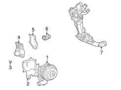 Genuine Porsche 99610612172 Thermostat Housing - Porsche | 99610612171 99610612191