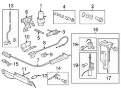 Genuine Porsche 99656106501 Convertible Top Cable - Porsche | 99656106500