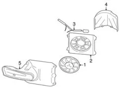 Genuine Porsche 99662414100 Engine Cooling Fan Resistor; Left, Right - Porsche