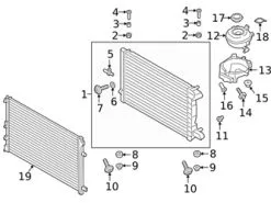 Genuine Porsche PAB121321A Engine Coolant Recovery Tank Cap - Porsche