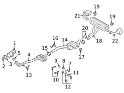 Genuine Porsche PAB25311520 Catalytic Converter Seal - Porsche
