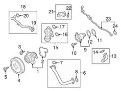 Genuine Porsche PAC121137B Coolant Pipe - Porsche | 9A712113700 9A712113701