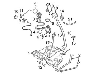 Genuine Volvo 30761747 Fuel Pump, Electric - Volvo 3 Genuine Volvo 30761747 Fuel Pump, Electric - Volvo