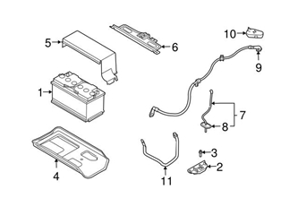 Genuine Volvo 30782017 Battery Cover - Volvo 3 Genuine Volvo 30782017 Battery Cover - Volvo