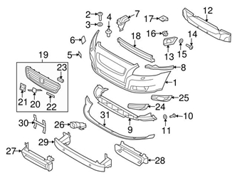 Genuine Volvo 31290757 Grille - Volvo 3 Genuine Volvo 31290757 Grille - Volvo