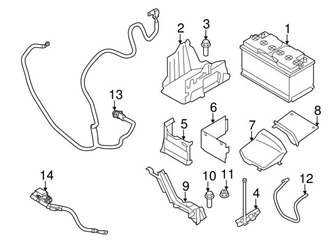 Genuine Volvo 31299867 Battery Tray - Volvo 3 Genuine Volvo 31299867 Battery Tray - Volvo