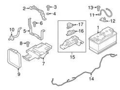 Genuine Volvo 31383048 Battery Tray - Volvo
