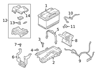 Genuine Volvo 32132632 Battery Tray - Volvo | 32219091 32244415 3 Genuine Volvo 32132632 Battery Tray - Volvo | 32219091 32244415