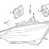 Genuine Volvo 32314195 Headlight Assembly; Right - Volvo | 31656898 31698116 32273070 32314190