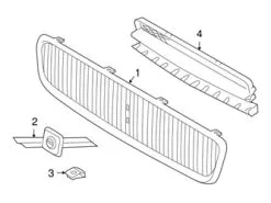 Genuine Volvo 8620343 Grille - Volvo