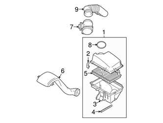 Genuine Volvo 8638600 Air Filter - Volvo 3 Genuine Volvo 8638600 Air Filter - Volvo