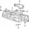 Genuine Volvo 9126610 Headlight Assembly; Left - Volvo