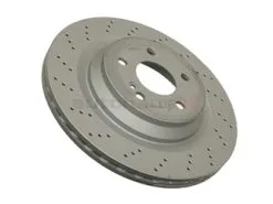 Zimmermann Coat Z 2304231512, 400366720 Disc Brake Rotor; Rear; Vented, Cross-Drilled; 320x24mm - Mercedes | A2304231512